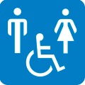 Men/women/accessible barrier-free toilet
