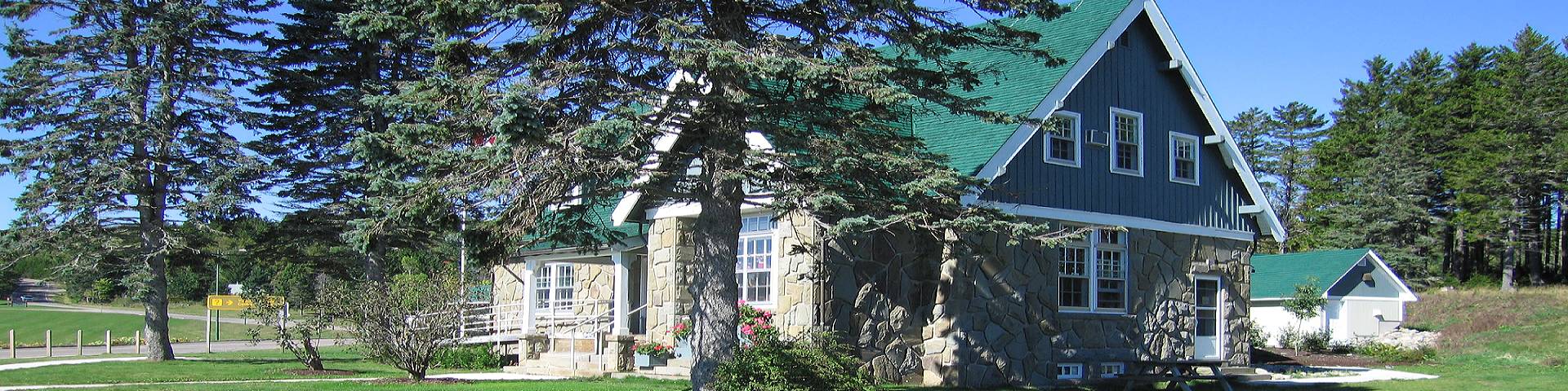 The visitor information center building