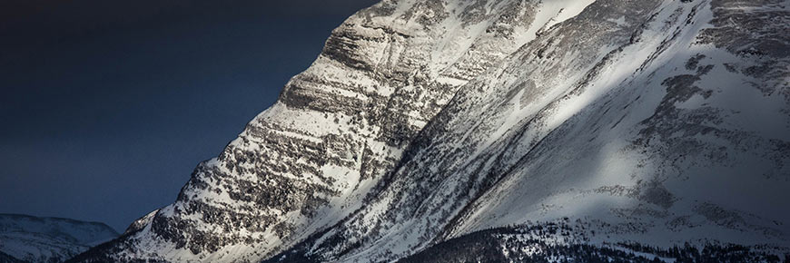 Le mont Gros-Morne en hiver. Photo: Guillaume Paquette-Jetten