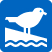 Symbole des oiseaux de rivage