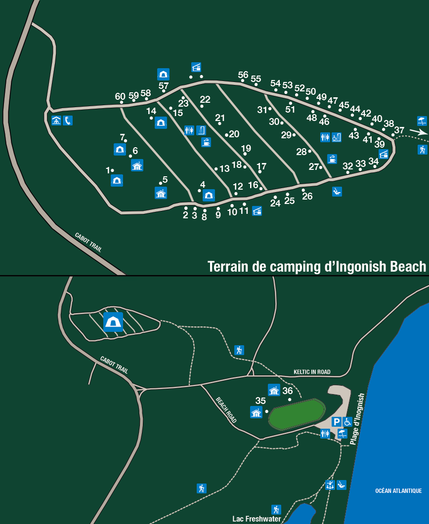 Terrain de camping d'Ingonish Beach