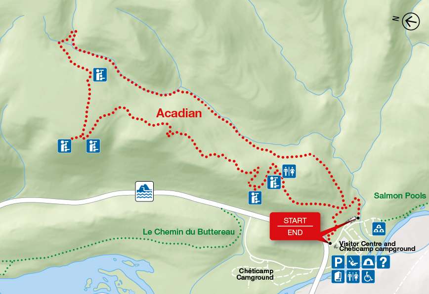 Acadian trail map