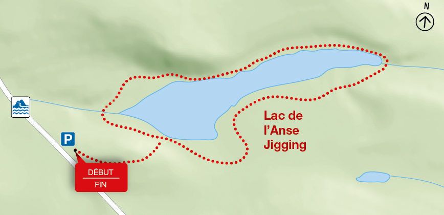 Carte : Lac de l'Anse Jigging