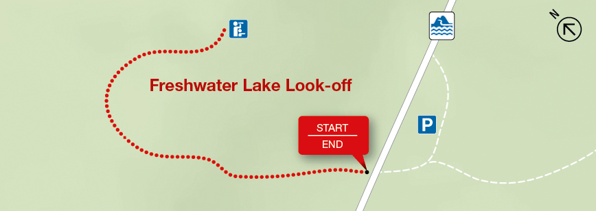 Map: Freshwater Lake Look-off