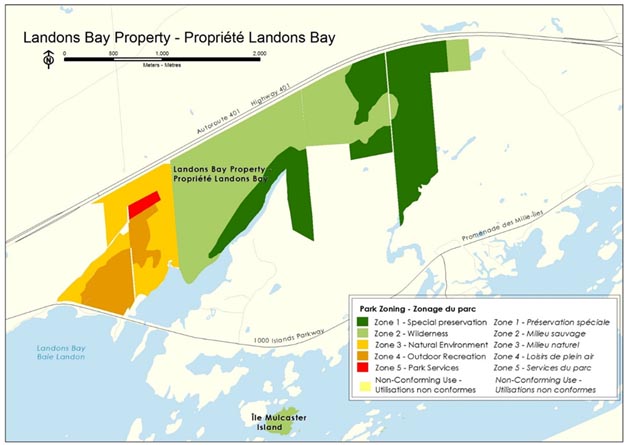 Map 11: Landons Bay Property — Text description follows