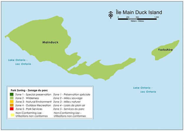 Map 9: Main Duck Islands — Text description follows