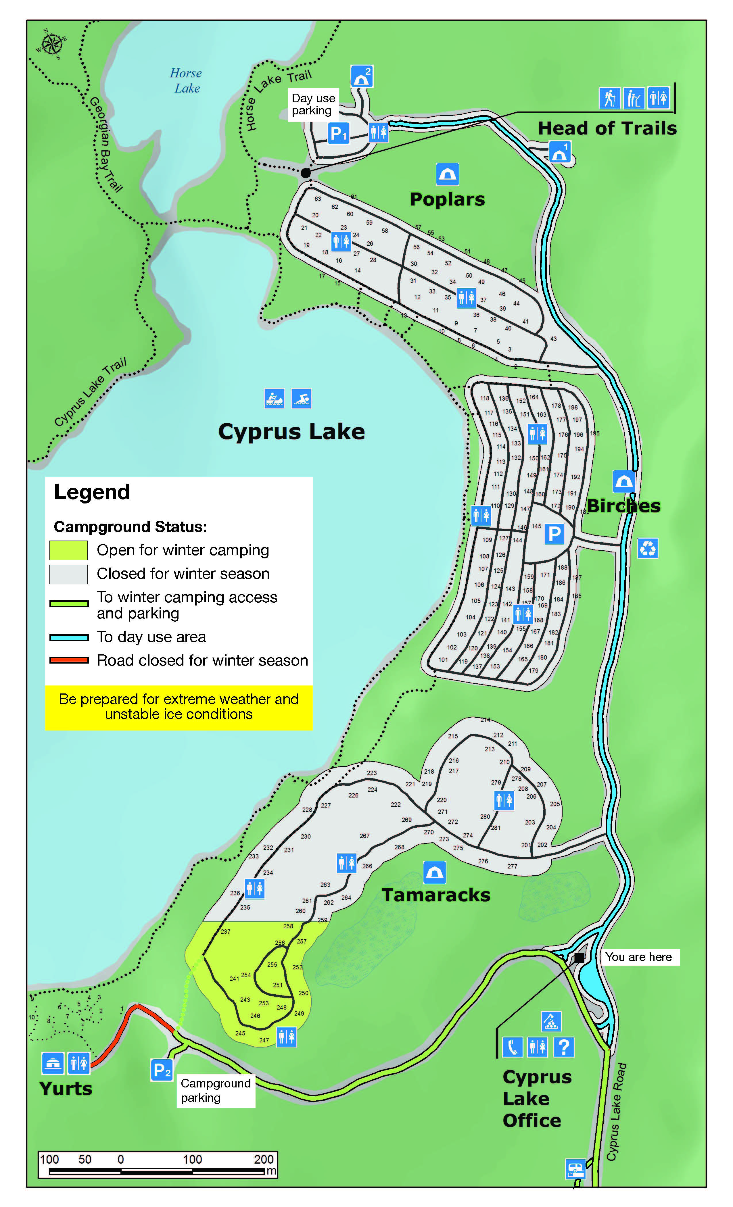 Map of Cyprus Lake
