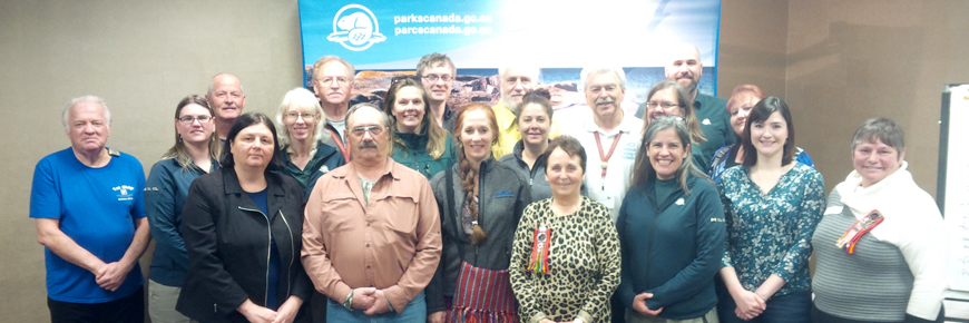 Métis and Parks Canada participants at the first Métis Voices and Engagement gathering 