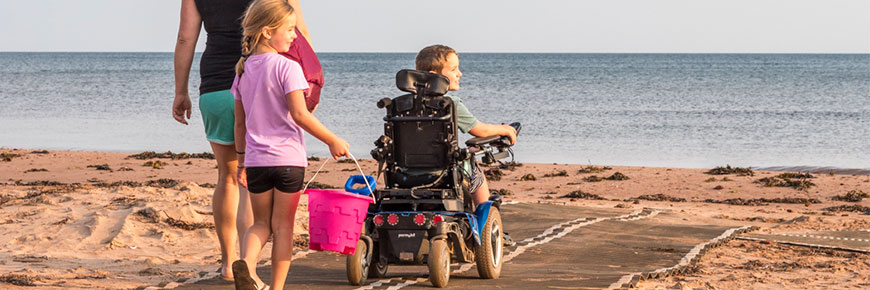 Accessible facilities in PEI National Park. 