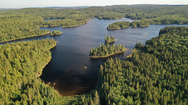 View of a lake in La Mauricie National Park.