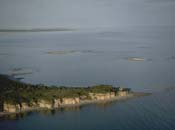 Vue aérienne de la Grosse île au Marteau