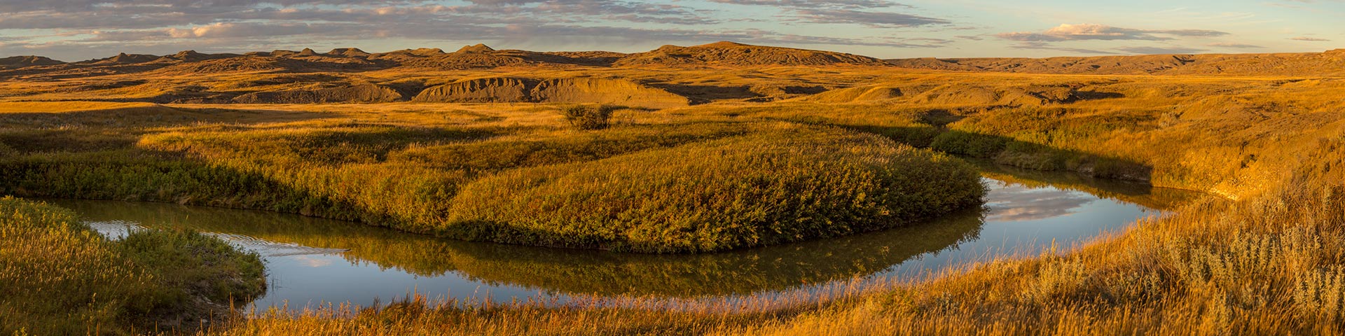 Scenic September landscape at West Block, in Grasslands National Park.