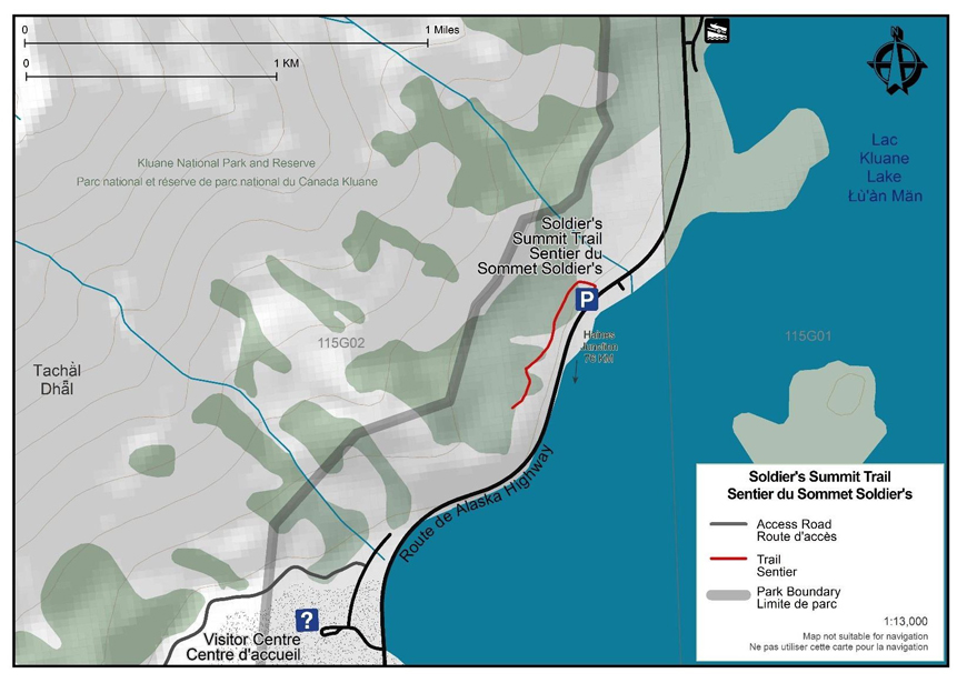 map of Soldier's Summit Trail
