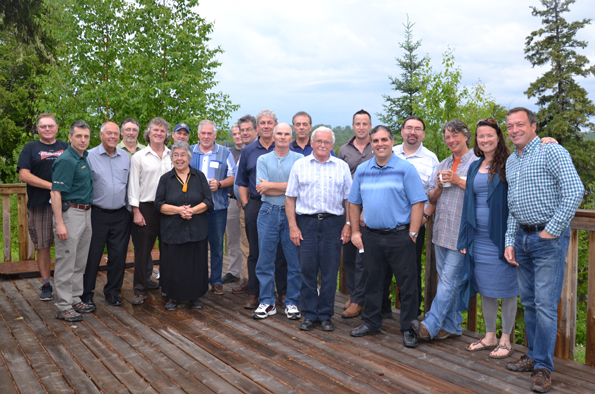 Interim Liaison Committee members at their first meeting at Chalet Lodge