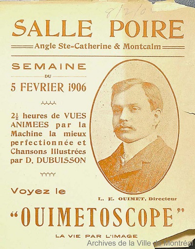 Léo-Ernest Ouimet (1877-1972) © Archives de la Ville de Montréal, BM1-11_11op-1906-1-1