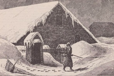 Le poste le plus froid de l'Empire britannique", 1871, La Citadelle de Québec, Résidence du Royal 22e Régiment (date de publication inconnue), Le Musée du Royal 22e Régiment. © Le Musée du Royal 22e Régiment, courtesy of the Department of National Defence | Le Musée du Royal 22e Régiment, avec l'autorisation du ministère de la Défense nationale